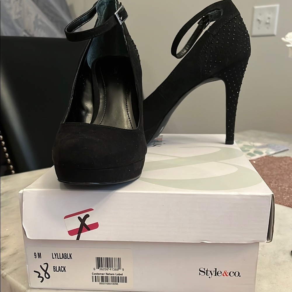 Style & Co. Women's Black Stiletto Heels